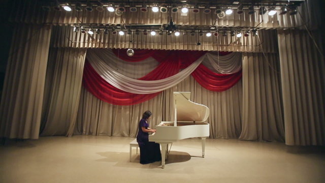 Woman Play a Piano 4
