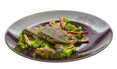Raw crab