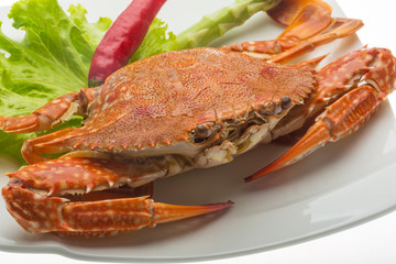 Boiled crab