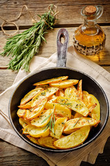 potatoes baked with rosemary