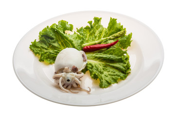 Boiled cuttlefish