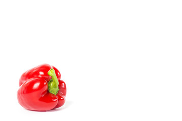 Sweet bell pepper isolated on white background cutout