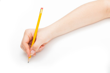 writing with a pencil