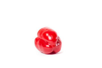 Sweet bell pepper isolated on white background cutout