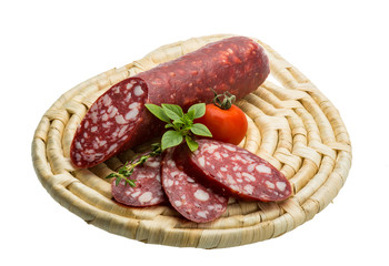 Salami sausages