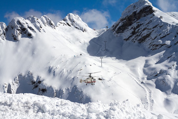 ski resort in the mountains