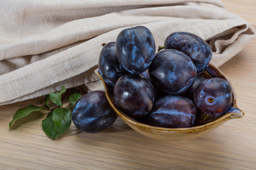Ripe fresh plum