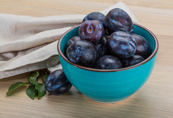 Ripe fresh plum