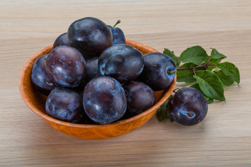 Fresh plums