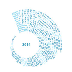 Spiral Calendar 2014