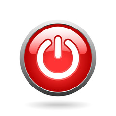 vector red button