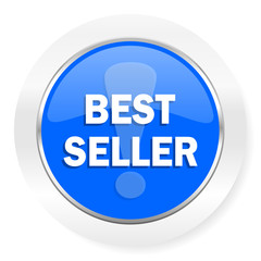 best seller blue glossy web icon