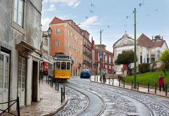 Fototapeta na wymiar Walking in Lisbon