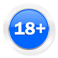 adults blue glossy web icon