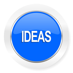 ideas blue glossy web icon