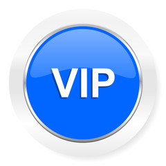 vip blue glossy web icon