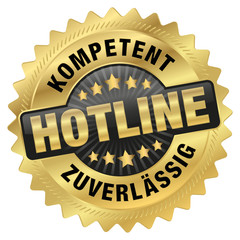 Hotline - kompetent und zuverlässig - Goldvignette