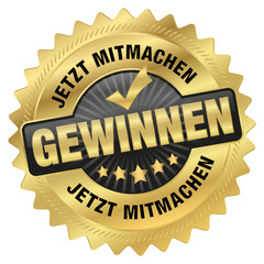 Jetzt mitmachen - gewinnen - gold