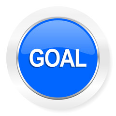 goal blue glossy web icon