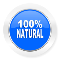 natural blue glossy web icon