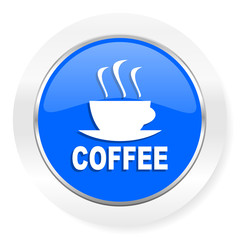 espresso blue glossy web icon