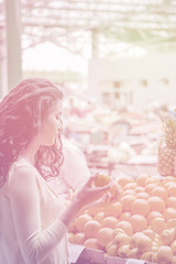 Young woman at the market