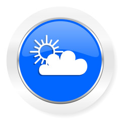 cloud blue glossy web icon