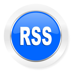 rss blue glossy web icon
