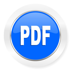 pdf blue glossy web icon