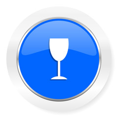 alcohol  blue glossy web icon