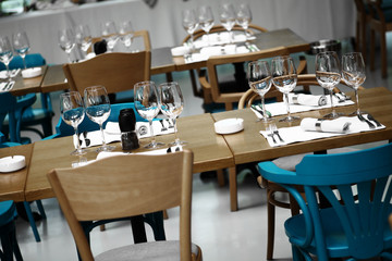 Dinner in a restaurant