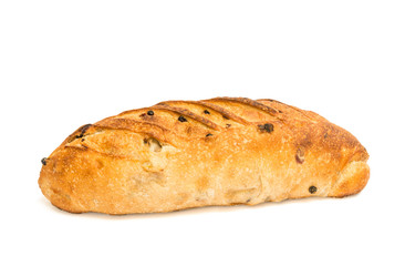 Fresh bread isolated on white background