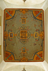 Ravenna, the city council building portico decoration.