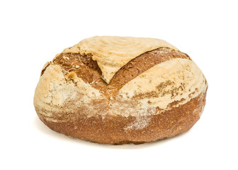 Fresh bread isolated on white background