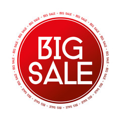 Red Label Isolated On White Background