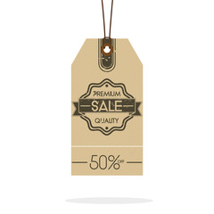 Vintage Style Sale Tags Design Isolated