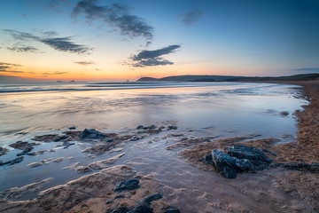 Naklejka premium Sunset at Constantine Bay