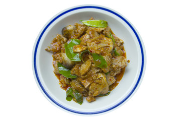 Thai curry with pork