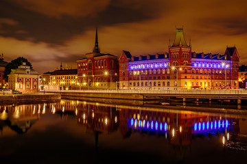 Obraz premium Stockholm at night