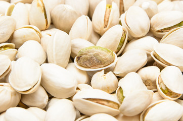 Dried Pistachio Nuts use as food background