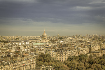 Fototapeta na wymiar Paris aerial view