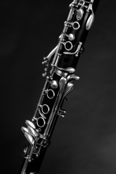 Detail take of a clarinet