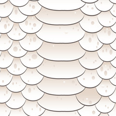 Snake skin texture. Seamless pattern white background. Vector