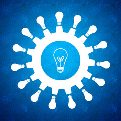 Wheel of light bulbs