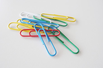 Colorful paper clips