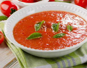 Fresh tomato soup