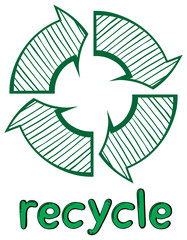 A recycle symbol