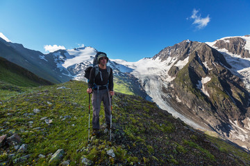 Fototapeta premium Hike in mountains