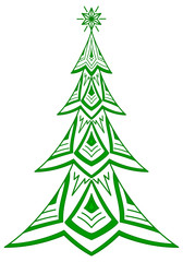 Christmas tree, pictogram