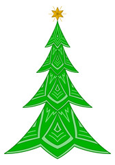 Christmas tree with star